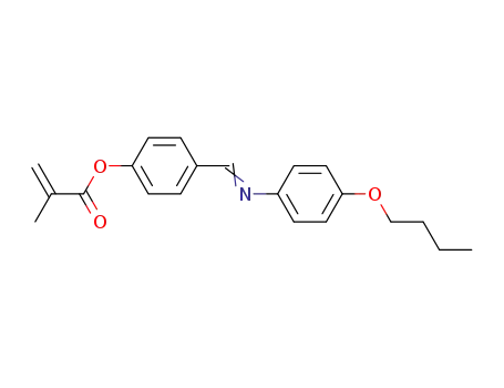 2-Propenoic acid, 2-methyl-, 4-[[(4-butoxyphenyl)imino]methyl]phenyl
ester