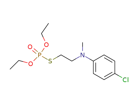 Molecular Structure of 4532-84-7 (Phosphorothioic acid, S-[2-[(4-chlorophenyl)methylamino]ethyl] O,O-diethyl ester)