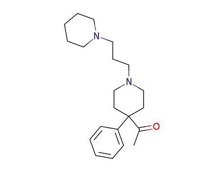 Molecular Structure of 31137-07-2 (Ethanone, 1-[4-phenyl-1-[3-(1-piperidinyl)propyl]-4-piperidinyl]-)