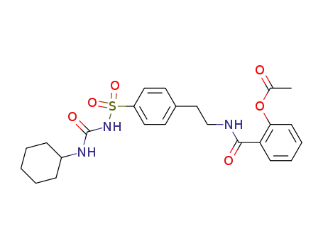 Molecular Structure of 57372-53-9 (Benzamide,2-(acetyloxy)-N-[2-[4-[[[(cyclohexylamino)carbonyl]amino]sulfonyl]phenyl]ethyl]-)