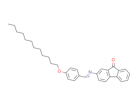 Molecular Structure of 102902-75-0 (9H-Fluoren-9-one, 2-[[[4-(dodecyloxy)phenyl]methylene]amino]-, (E)-)