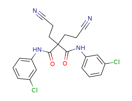 Propanediamide, N,N'-bis(3-chlorophenyl)-2,2-bis(2-cyanoethyl)-