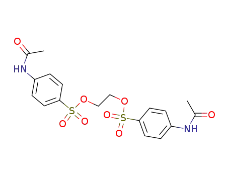 Molecular Structure of 64704-16-1 (ethane-1,2-diyl bis[4-(acetylamino)benzenesulfonate])