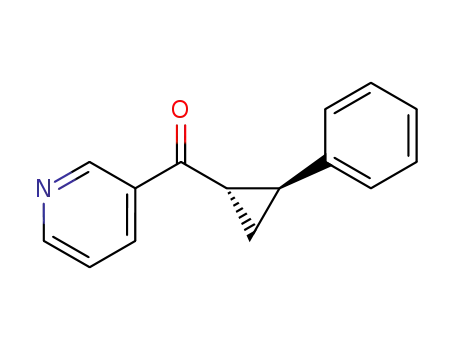 Molecular Structure of 53892-53-8 (Methanone, (2-phenylcyclopropyl)-3-pyridinyl-, trans-)