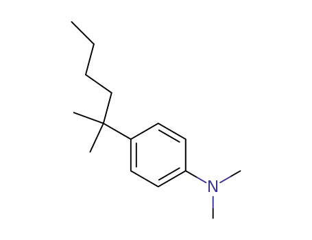 Molecular Structure of 61904-80-1 (Benzenamine, 4-(1,1-dimethylpentyl)-N,N-dimethyl-)