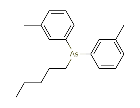 Arsine, bis(3-methylphenyl)pentyl-