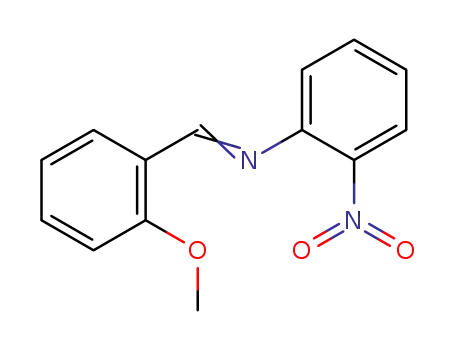 Molecular Structure of 59276-93-6 (Benzenamine, N-[(2-methoxyphenyl)methylene]-2-nitro-)