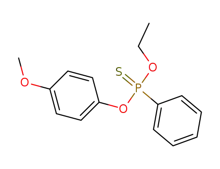 Molecular Structure of 57856-17-4 (Phosphonothioic acid, phenyl-, O-ethyl O-(4-methoxyphenyl) ester)