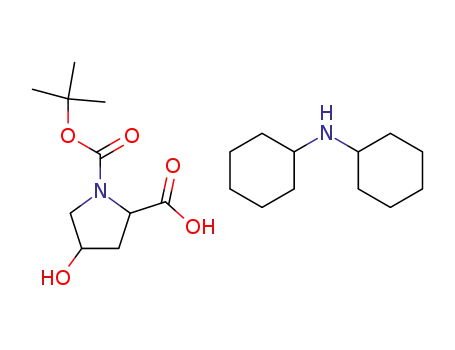 Dicyclohexylamine trans-1-(tert-butoxycarbonyl)-4-hydroxypyrrolidine-2-carboxylate