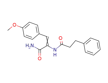 Molecular Structure of 61870-48-2 (Benzenepropanamide,
N-[1-(aminocarbonyl)-2-(4-methoxyphenyl)ethenyl]-)