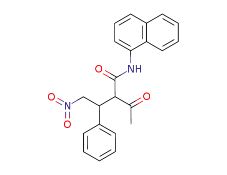 Molecular Structure of 62384-44-5 (Benzenepropanamide, a-acetyl-N-1-naphthalenyl-b-(nitromethyl)-)