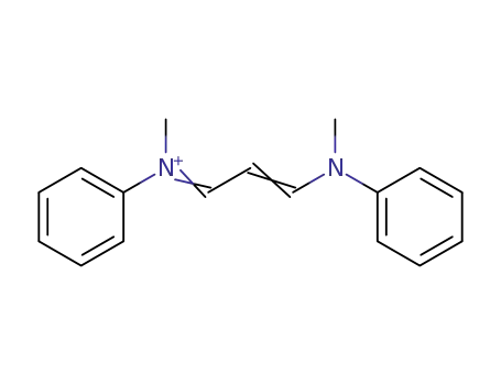 Molecular Structure of 46997-88-0 (Benzenaminium, N-methyl-N-[3-(methylphenylamino)-2-propenylidene]-)