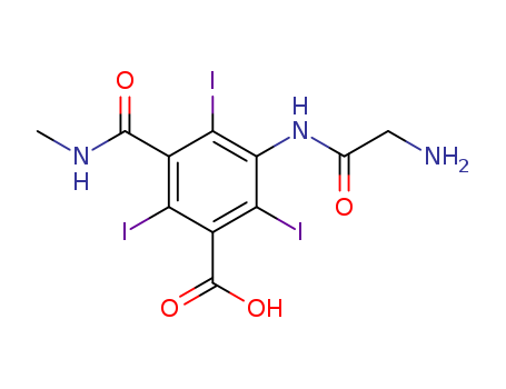 Benzoic acid, 3-[(aminoacetyl)amino]-2,4,6-triiodo-5-[(methylamino)carbonyl]-