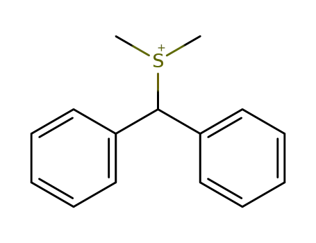 Molecular Structure of 46487-16-5 (Sulfonium, (diphenylmethyl)dimethyl-)