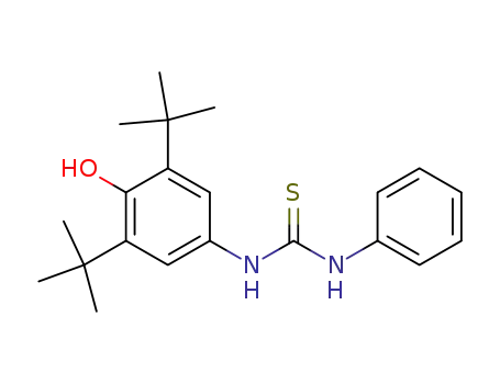 Molecular Structure of 15832-87-8 (Thiourea, N-[3,5-bis(1,1-dimethylethyl)-4-hydroxyphenyl]-N'-phenyl-)