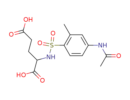 Molecular Structure of 62374-86-1 (Glutamic acid, N-[[4-(acetylamino)-2-methylphenyl]sulfonyl]-)