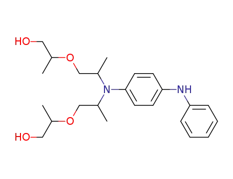 Molecular Structure of 53551-66-9 (1-Propanol,
2,2'-[[[4-(phenylamino)phenyl]imino]bis[(2-methyl-2,1-ethanediyl)oxy]]bis
-)