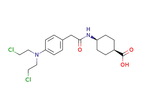 Cyclohexanecarboxylic acid,
4-[[[4-[bis(2-chloroethyl)amino]phenyl]acetyl]amino]-, cis-