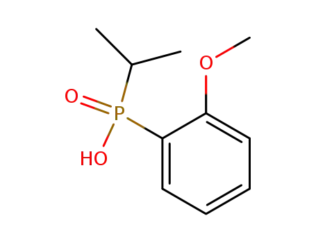 Molecular Structure of 61820-32-4 (Phosphinic acid, (2-methoxyphenyl)(1-methylethyl)-)