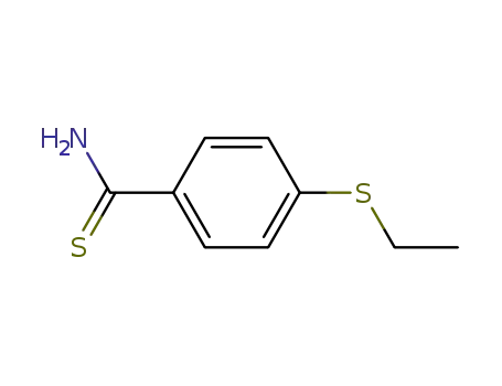 Molecular Structure of 53550-94-0 (Benzenecarbothioamide, 4-(ethylthio)-)