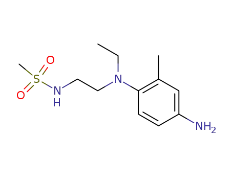 Molecular Structure of 139717-27-4 (Methanesulfonamide, N-[2-[(4-amino-2-methylphenyl)ethylamino]ethyl]-)