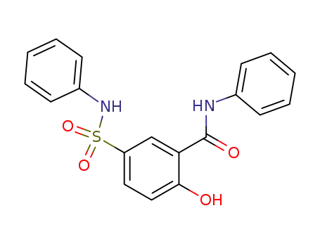 Molecular Structure of 62547-17-5 (Benzamide, 2-hydroxy-N-phenyl-5-[(phenylamino)sulfonyl]-)