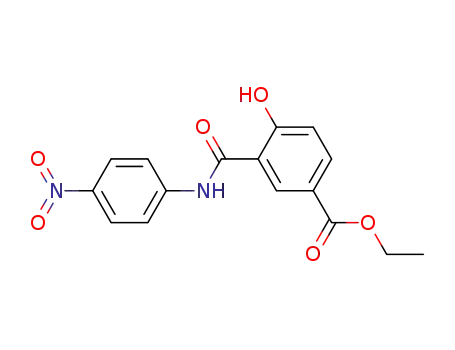 Molecular Structure of 5594-61-6 (Benzoicacid, 4-hydroxy-3-[[(4-nitrophenyl)amino]carbonyl]-, ethyl ester)