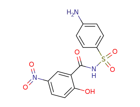 Molecular Structure of 62547-28-8 (Benzamide, N-[(4-aminophenyl)sulfonyl]-2-hydroxy-5-nitro-)