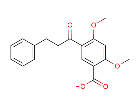 2,4-Dimethoxy-5-(3-phenylpropanoyl)benzoic acid