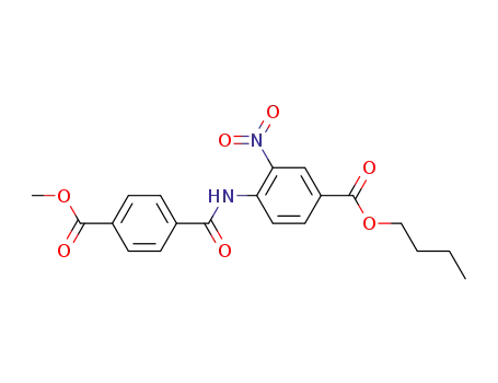 Benzoic acid, 4-[[4-(methoxycarbonyl)benzoyl]amino]-3-nitro-, butyl
ester