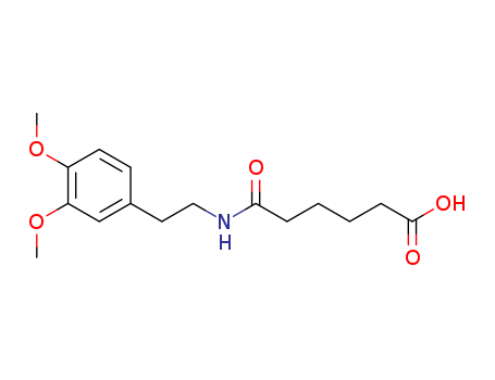 Hexanoic acid, 6-[[2-(3,4-dimethoxyphenyl)ethyl]amino]-6-oxo-