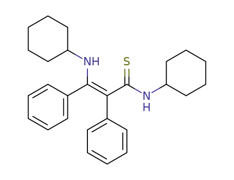 Molecular Structure of 51735-96-7 (Benzeneethanethioamide,
N-cyclohexyl-a-[(cyclohexylamino)phenylmethylene]-)
