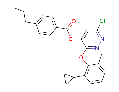 Benzoic acid, 4-propyl-,
6-chloro-3-(2-cyclopropyl-6-methylphenoxy)-4-pyridazinyl ester