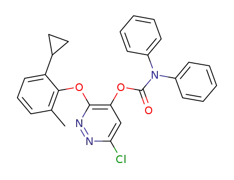 Carbamic acid, diphenyl-,
6-chloro-3-(2-cyclopropyl-6-methylphenoxy)-4-pyridazinyl ester