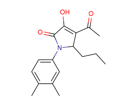 2H-Pyrrol-2-one,  4-acetyl-1-(3,4-dimethylphenyl)-1,5-dihydro-3-hydroxy-5-propyl-