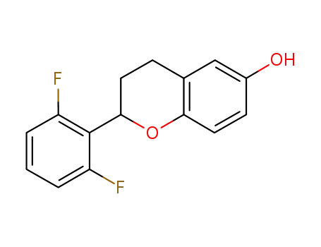 Molecular Structure of 728934-42-7 (2H-1-Benzopyran-6-ol, 2-(2,6-difluorophenyl)-3,4-dihydro-)