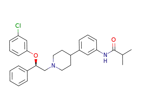 Propanamide,
N-[3-[1-[(2R)-2-(3-chlorophenoxy)-2-phenylethyl]-4-piperidinyl]phenyl]-2-
methyl-