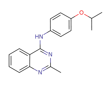 Molecular Structure of 827031-12-9 (4-Quinazolinamine, 2-methyl-N-[4-(1-methylethoxy)phenyl]-)