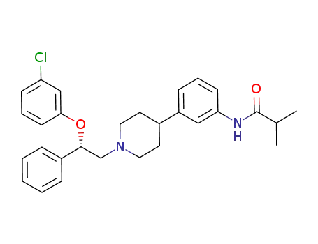 Propanamide,
N-[3-[1-[(2S)-2-(3-chlorophenoxy)-2-phenylethyl]-4-piperidinyl]phenyl]-2-
methyl-