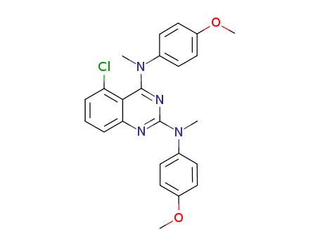 Molecular Structure of 827030-92-2 (2,4-Quinazolinediamine,
5-chloro-N,N'-bis(4-methoxyphenyl)-N,N'-dimethyl-)