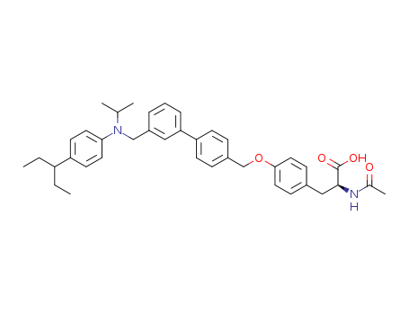 L-Tyrosine, N-acetyl-O-[[3'-[[[4-(1-ethylpropyl)phenyl](1-methylethyl)amino]methyl][1,1'-biphenyl]-4-yl]methyl]-