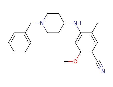 Benzonitrile,  2-methoxy-5-methyl-4-[[1-(phenylmethyl)-4-piperidinyl]amino]-