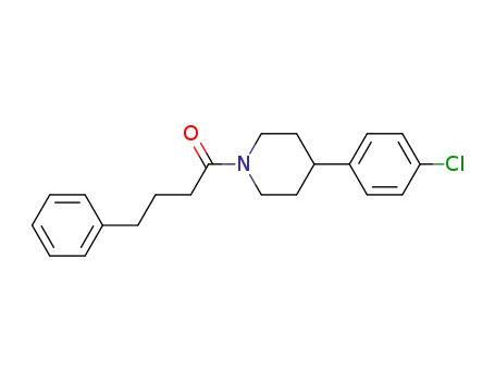 Molecular Structure of 742085-65-0 (Piperidine, 4-(4-chlorophenyl)-1-(1-oxo-4-phenylbutyl)-)