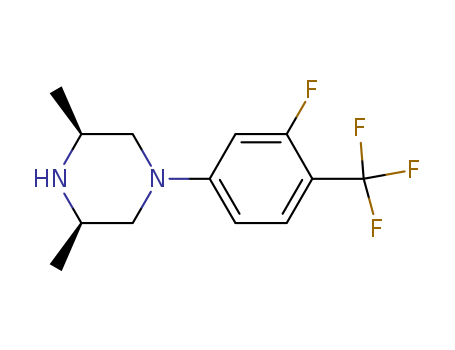 (3S,5R)-1-(3-FLUORO-4-(TRIFLUOROMETHYL)PHENYL)-3,5-DIMETHYLPIPERAZINE