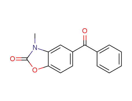 Molecular Structure of 132709-82-1 (2(3H)-Benzoxazolone, 5-benzoyl-3-methyl-)