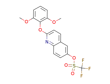 Molecular Structure of 623147-10-4 (2-(2,6-dimethoxyphenoxy)-6-quinolinyl trifluoromethanesulfonate)