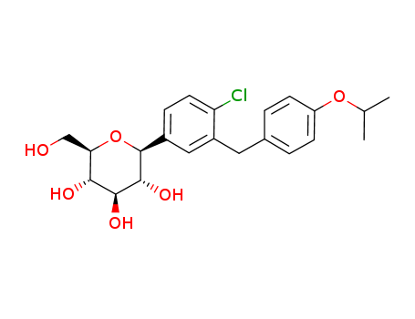 1-chloro-4-(β-D-glucopyranos-1-yl)-2-(4-isopropoxy-benzyl)-benzene