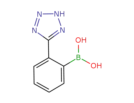 Molecular Structure of 155884-01-8 (2-(2H-TETRAZOL-5-YL)-PHENYLBORONIC ACID)