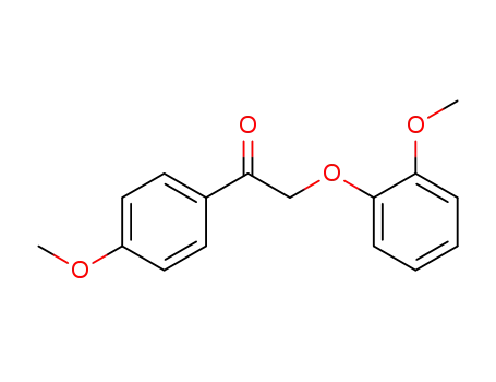 Molecular Structure of 19513-80-5 (2-(2-Methoxyphenoxy)-1-(4-methoxyphenyl)ethanone)
