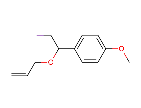 Molecular Structure of 342793-24-2 (Benzene, 1-[2-iodo-1-(2-propenyloxy)ethyl]-4-methoxy-)